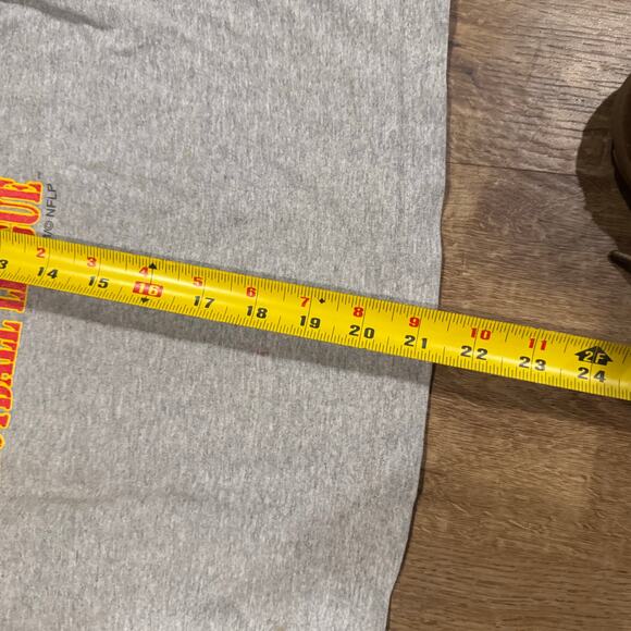 Vintage 1999 Kansas City Chiefs Gray Derrick Thomas T-Shirt Size Youth Large - Picture 4 of 7